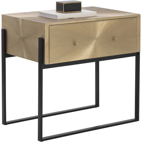 Modena 29.5 X 28 inch Antique Gold Night Stand, Large